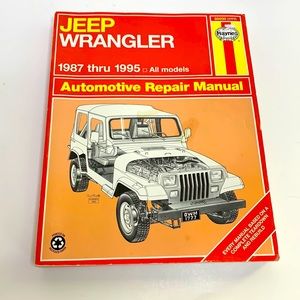 Book | Vintage EUC Jeep Wrangler 1987-1995 All Models Automotive Repair Gearhead
